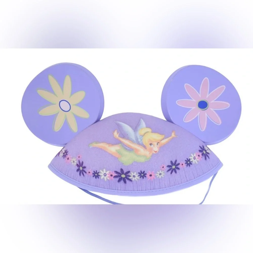 Disney Parks Vintage Tinker Bell Mickey‎ Mouse Ears Adult Size